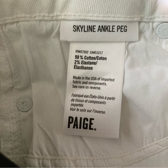 Paige Skyline Ankle PEG Mid Rise Ankle Skinny Jeans - Picture 7 of 10